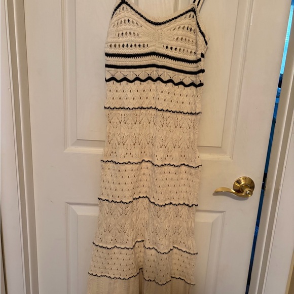 RIHOAS Cream Knit Top with Black Stripe Detail - Picture 6 of 10